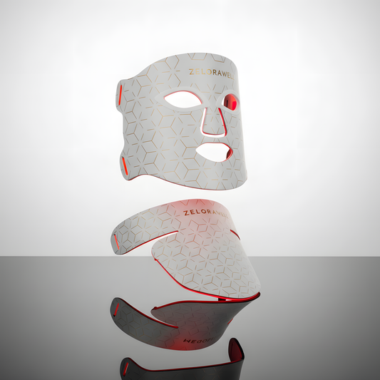 Zelorawell Skin Ritual™ LED Valoterapia -maski - Zelorawell Valkoinen / Kasvo -ja kaulamaski aliexpress