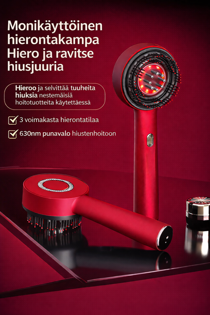 Zelorawell Scalp Ritual™ LED Terapia Hierontakampa - Zelorawell Punainen aliexpress