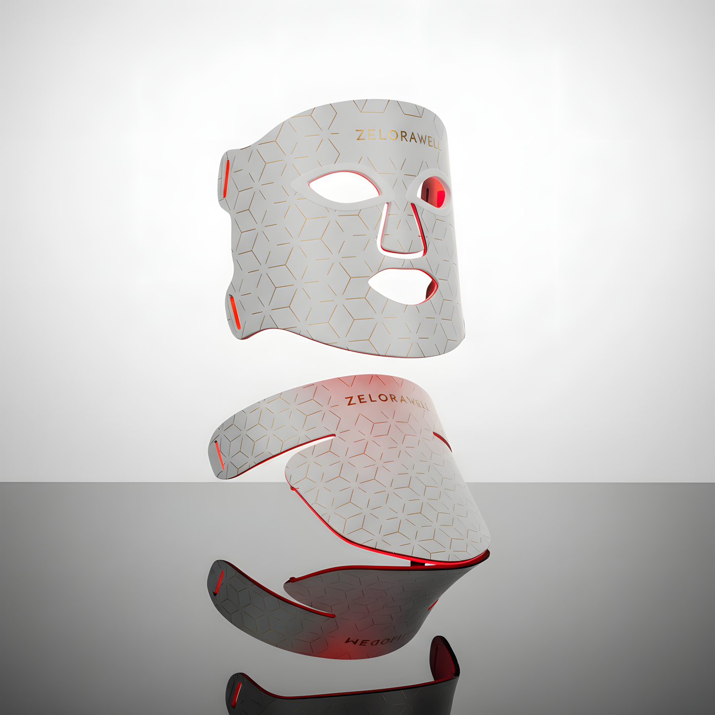 Zelorawell Skin Ritual™ LED Valoterapia -maski - Zelorawell Valkoinen / Kasvo -ja kaulamaski aliexpress